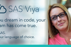 SAS Viya - if you dream in code, your dream has come true. Use SAS. Or your language of choice.