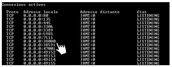 sasstudio-netstat-verifier-port-en-ecoute