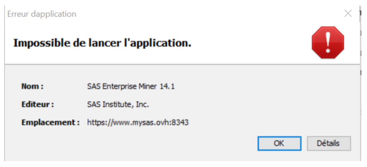 Enterprise-Miner-impossible-de-lancer-l-application