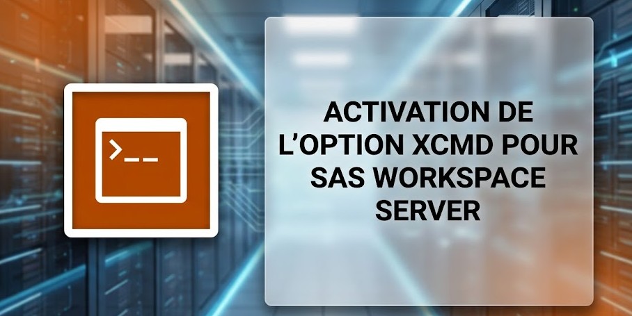 Illustration : Activation de l'option XCMD pour SAS Workspace Server