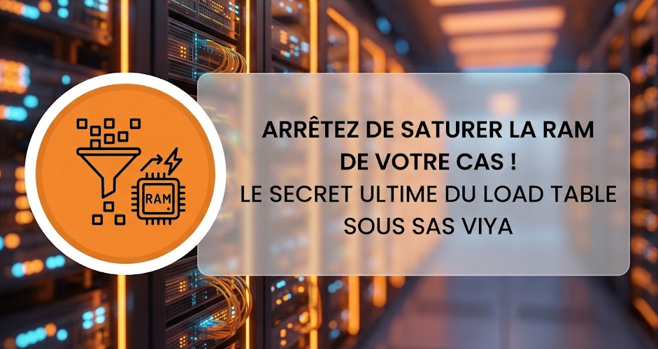 Arrêtez de saturer la RAM de votre CAS ! Le secret ultime du Load Table sous SAS Viya