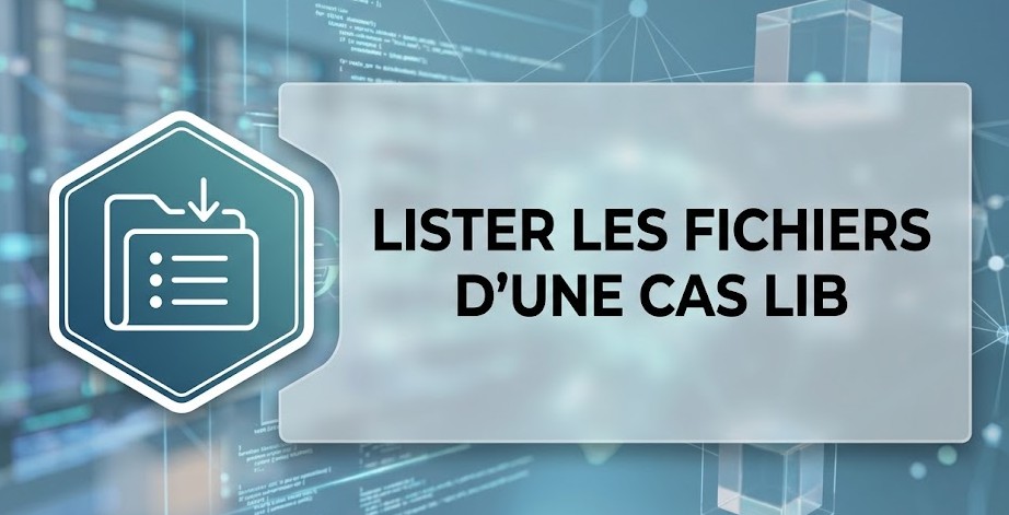 Lister les fichiers d'une CAS LIB