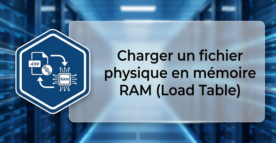 Illustration : Charger un fichier physique en mémoire RAM (Load Table)