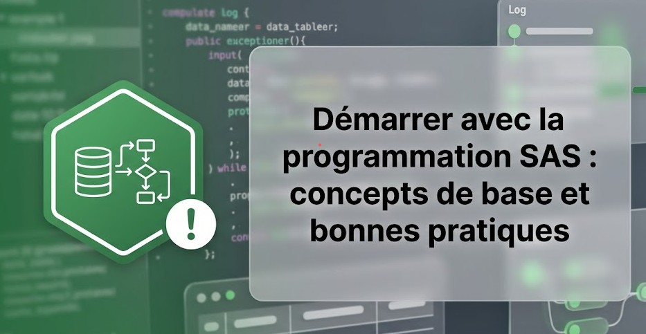 Démarrer avec la programmation SAS : concepts de base et bonnes pratiques