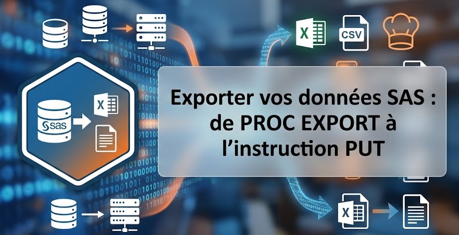 Illustration : Exporter vos données SAS : de PROC EXPORT à l'instruction PUT