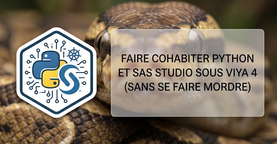 Illustration : Faire cohabiter Python et SAS Studio sous Viya 4 (sans se faire mordre)