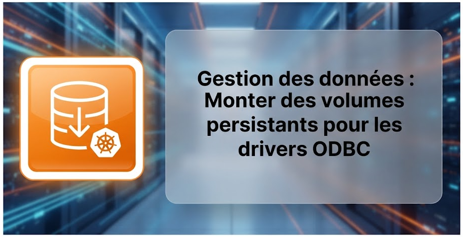 Illustration : Gestion des données : Monter des volumes persistants pour les drivers ODBC