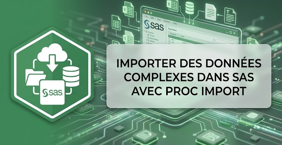Illustration : Importer des données complexes dans SAS avec PROC IMPORT