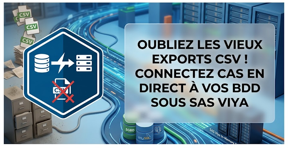 Illustration : Oubliez les vieux exports CSV ! Connectez CAS en direct à vos BDD sous SAS Viya