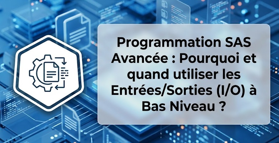 Programmation SAS Avancée : Pourquoi et quand utiliser les Entrées/Sorties (I/O) à Bas Niveau ?