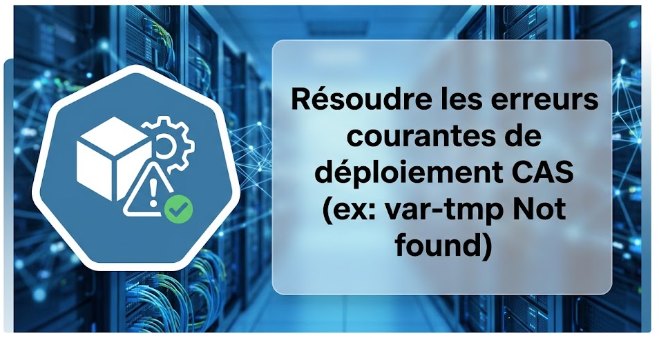 Illustration : Résoudre les erreurs courantes de déploiement CAS (ex: var-tmp Not found)