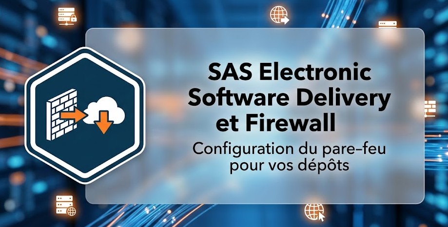 Illustration : SAS Electronic Software Delivery et Firewall