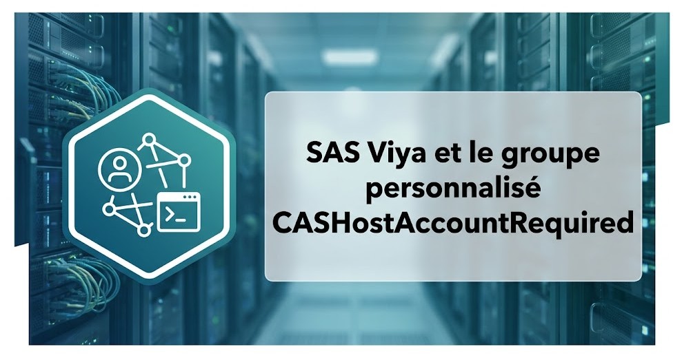 Illustration : SAS Viya et le groupe personnalisé﻿ CASHostAccountRequired