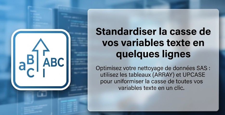 Standardiser la casse de vos variables texte en quelques lignes