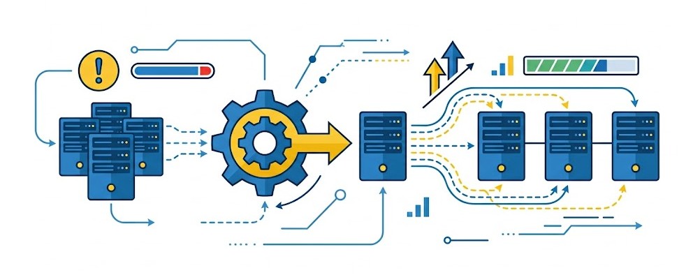 Comment l'action addNode permet-elle l'expansion d'un serveur CAS ?