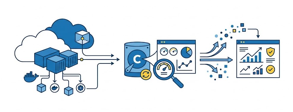 Comment s'intègre la supervision du cache CAS dans une architecture Cloud moderne orientée conteneurs et microservices ?