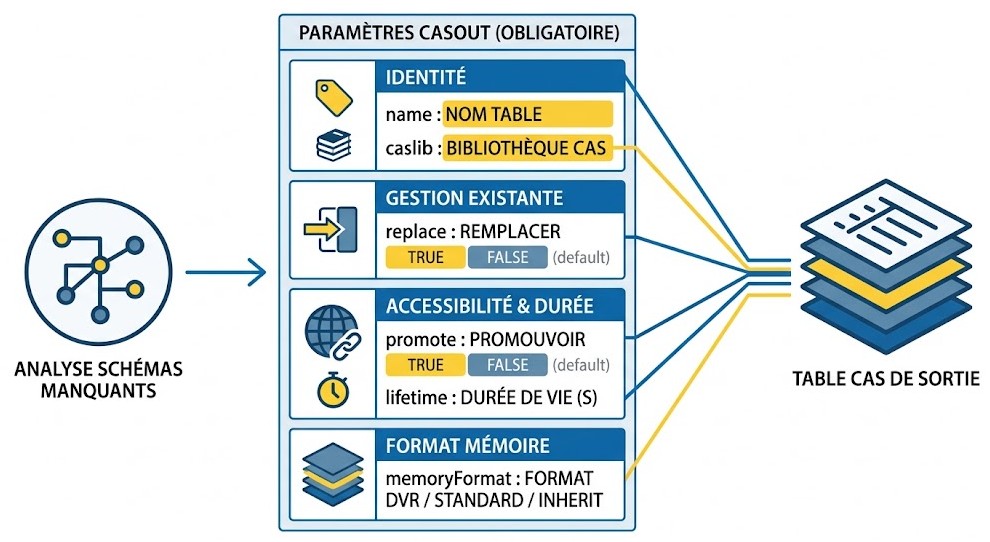 Schéma : Comment puis-je contrôler la sortie des résultats de l'analyse des schémas manquants ?