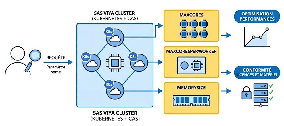 Schéma : Comment vérifier les limites de puissance de calcul et de mémoire de votre cluster ?